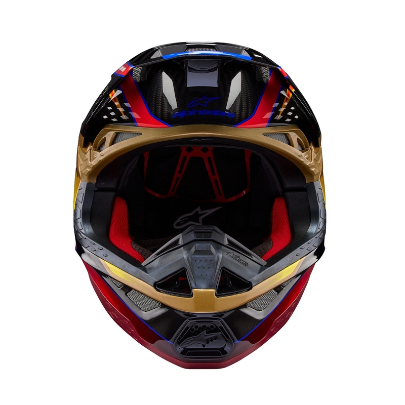 Alpinestars Supertech S-M10 Era zlato-rdeča motokros čelada