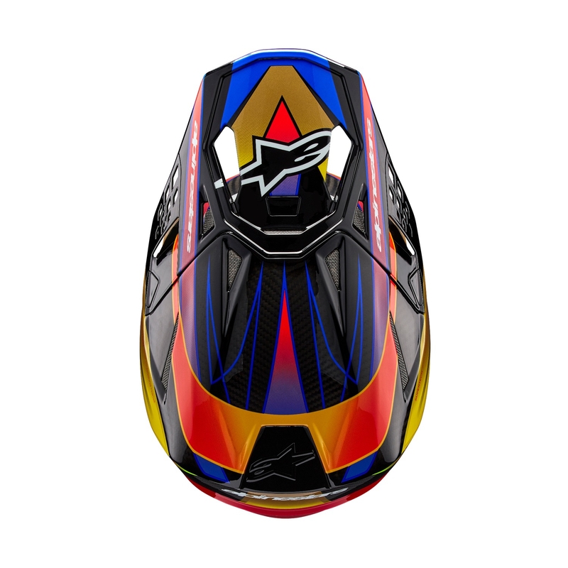 Alpinestars Supertech S-M10 Era zlato-rdeča motokros čelada