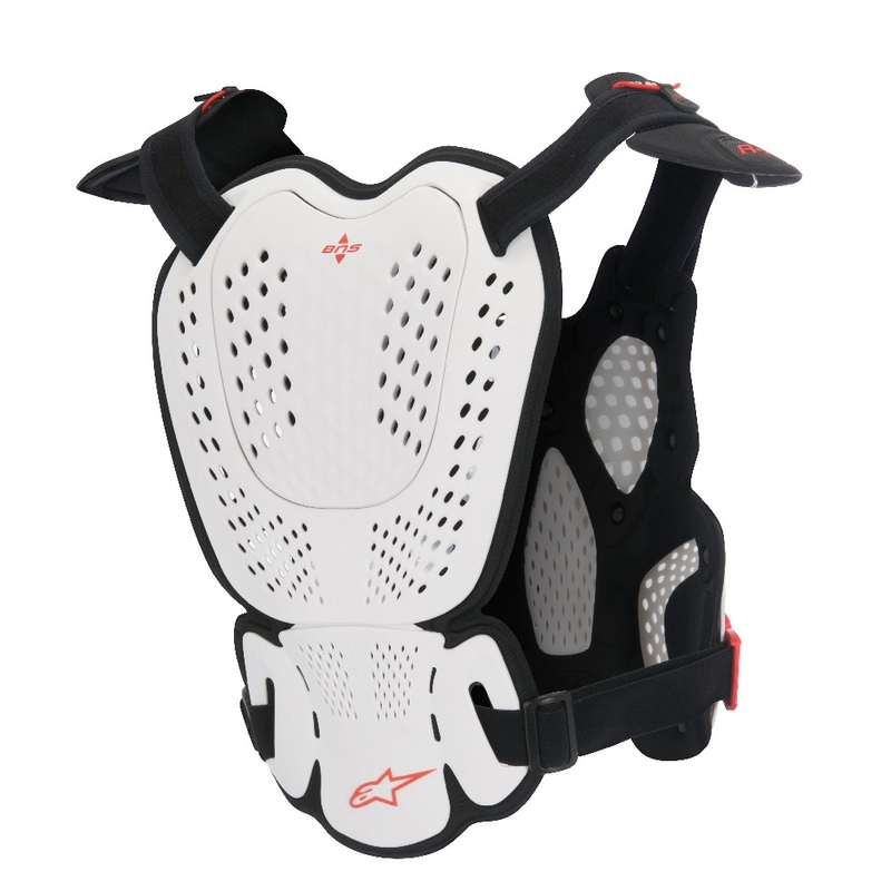 Ščitnik za telo Alpinestars A-1 Roost Guard CE2 belo-črno-rdeč