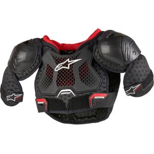 Otroški ščitnik za telo Alpinestars Bionic Kickstart črno-rdeč