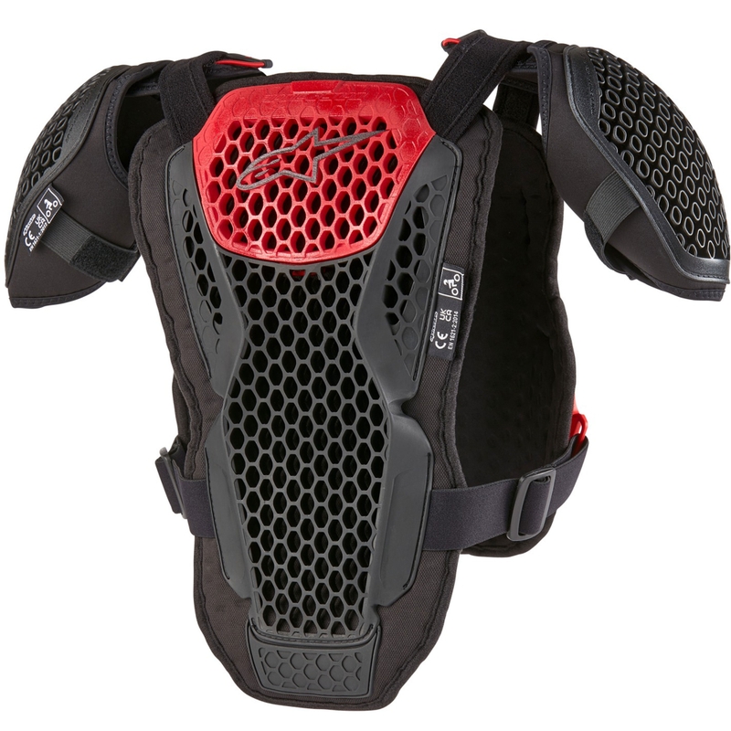 Ščitnik za prsi Alpinestars Bionic Action Youth črno-rdeč