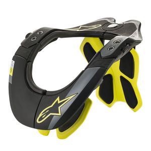 Ščitnik za vrat Alpinestars BNS Tech-2 črno-rumen fluo