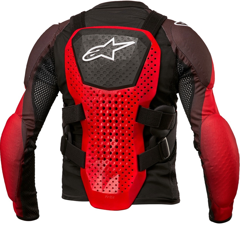 Ščitnik za telo Alpinestars Bionic Tech Youth črno-belo-rdeč