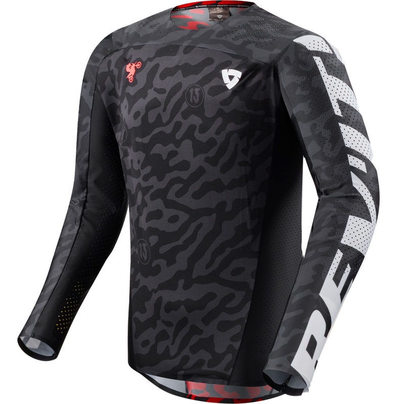 Motokros dres Revit Thirteen črne barve
