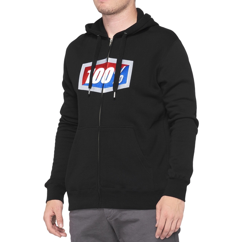Pulover s kapuco 100% - ZDA URADNO črn