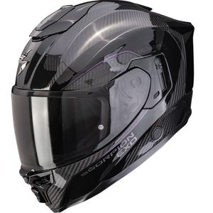 Integrirana motoristična čelada Scorpion EXO-1500 Carbon Air Mundi črne barve