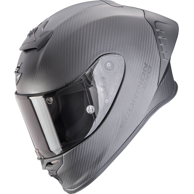 Moto čelada Scorpion EXO-R1 EVO II Carbon Air Solid, polnega obraza, mat črne barve