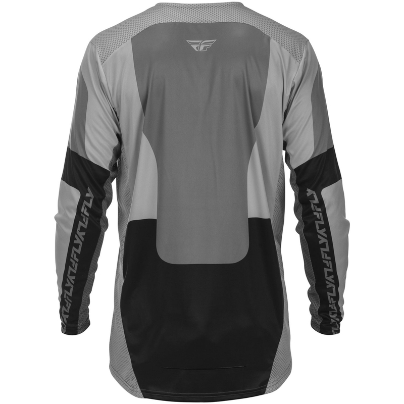 Motokros dres FLY Racing Lite sivo-črn