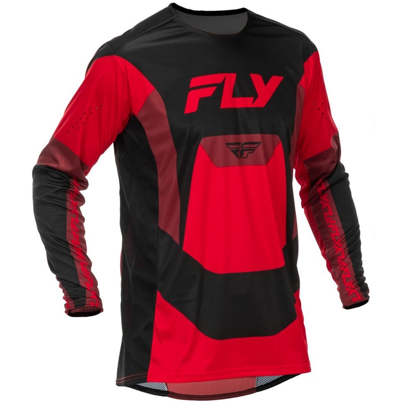 Motokros dres FLY Racing Lite črno-rdeč II