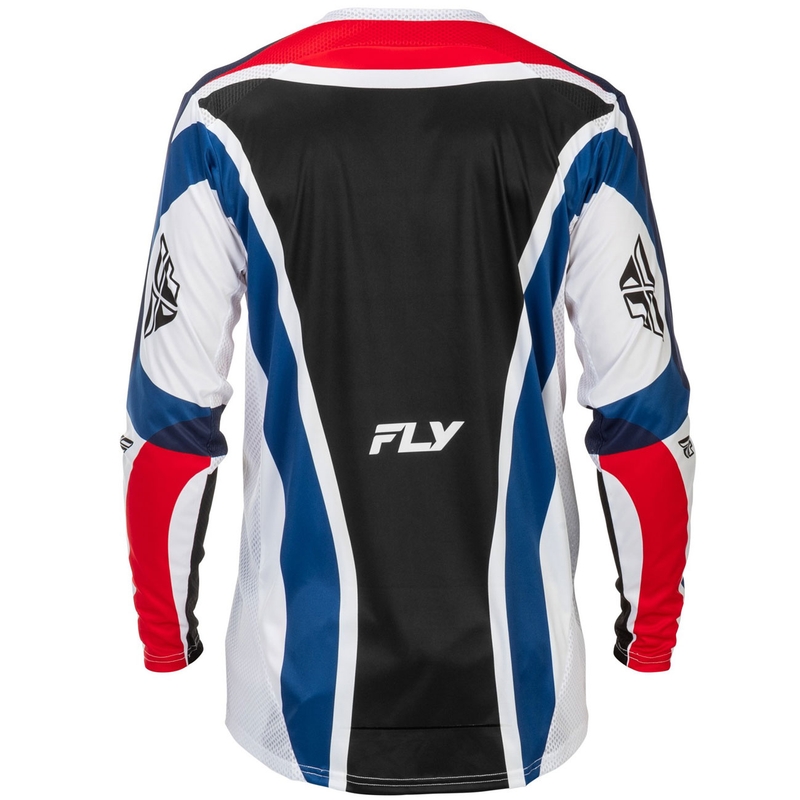 Motokros dres FLY Racing Lite USA rdeče-belo-moder