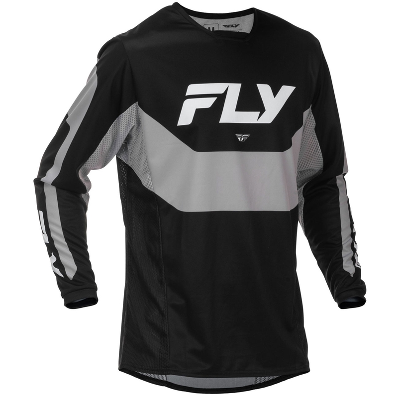 Motokros dres FLY Racing Kinetic USA črno-siv