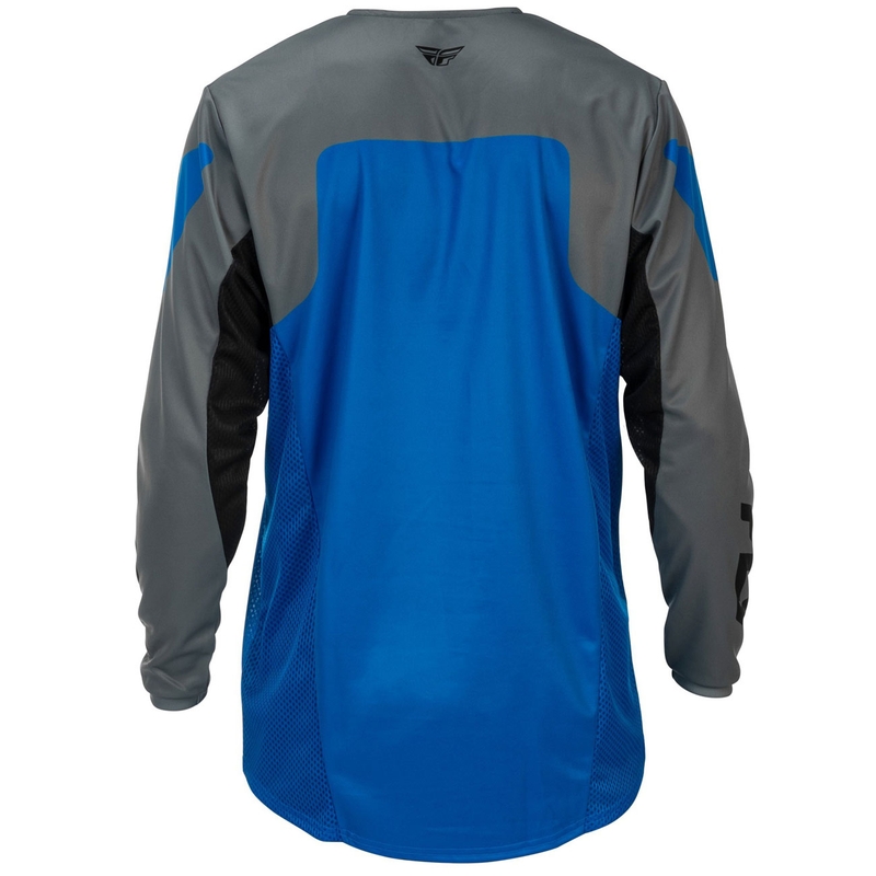 Motokros dres FLY Racing Kinetic USA modro-sivo-črn