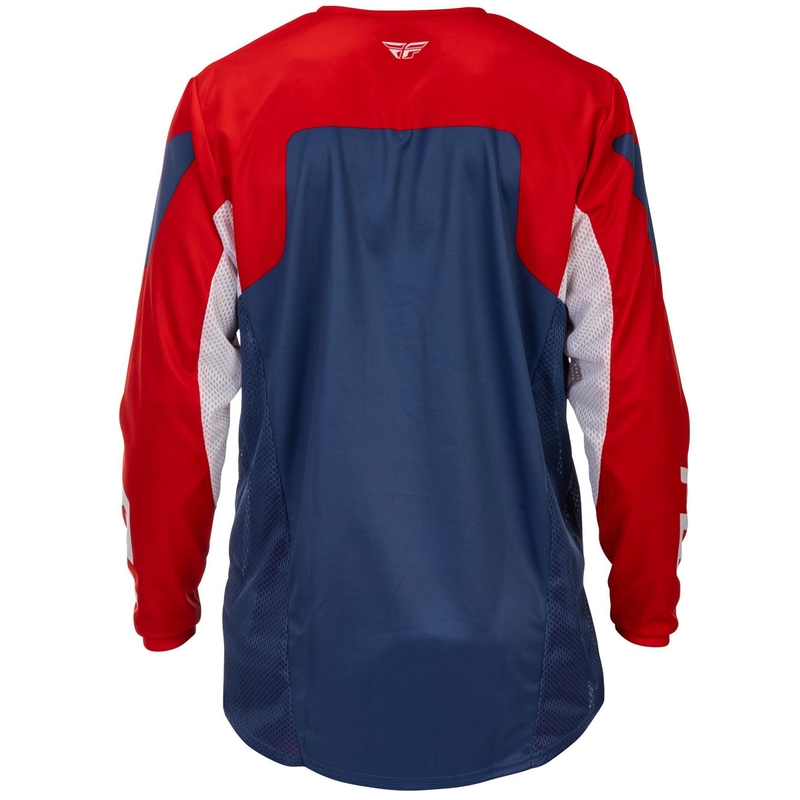 Motokros dres FLY Racing Kinetic USA rdeče-belo-moder