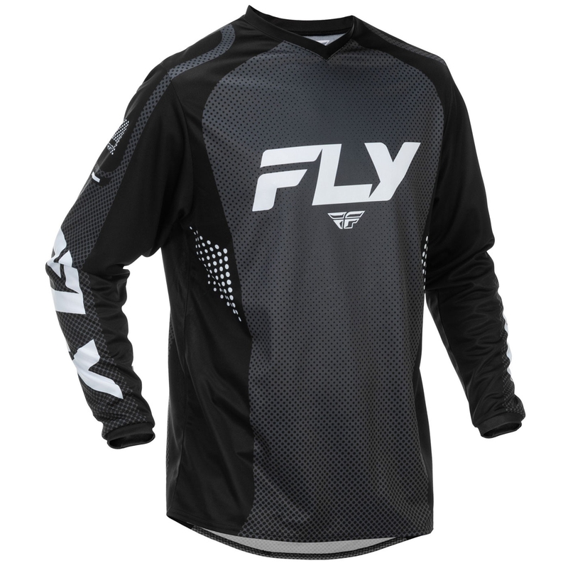 Motokros dres FLY Racing F-16 črno-bel