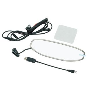 Električno ogrevan vizir za motoristične čelade LS2, prozoren