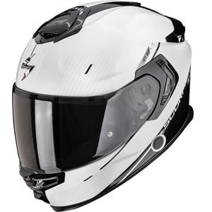 Moto čelada Scorpion EXO-GT SP Air Asphalt Full Face biserno bela-črna