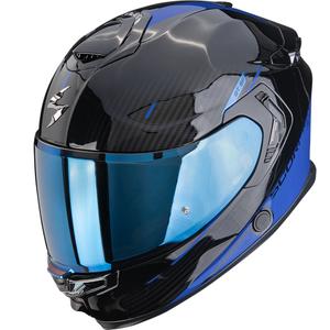 Scorpion EXO-GT SP Air Asphalt motoristična čelada z integriranim obrazom črno-modra