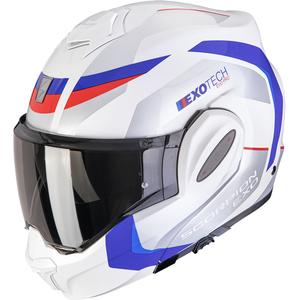 Scorpion EXO-TECH EVO PRO Accuti preklopna motoristična čelada belo-modro-rdeča