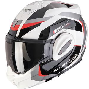 Scorpion EXO-TECH EVO PRO Accuti preklopna motoristična čelada sivo-črno-rdeča