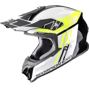 Čelada za motokros Scorpion VX-16 EVO Air Lignes črno-fluo rumena