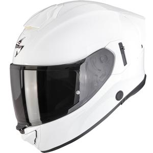 Scorpion EXO-530 Air Solid motoristična čelada z integriranim obrazom, bela