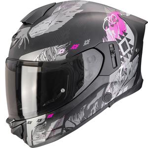 Scorpion EXO-530 Air Hadji motoristična čelada z integriranim obrazom, mat črno-roza