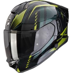 Scorpion EXO-530 Air Theras motoristična čelada z integriranim obrazom črno-zelena