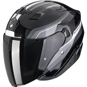 Odprta motoristična čelada Scorpion EXO-230 Hipe črno-srebrna