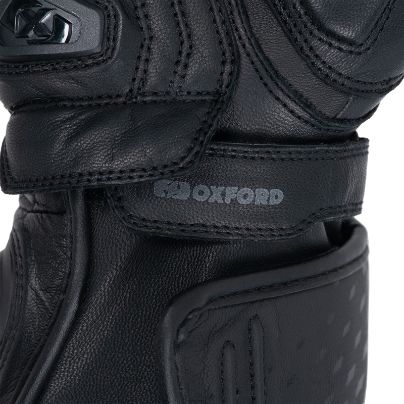 Črne motoristične rokavice Oxford Nexus