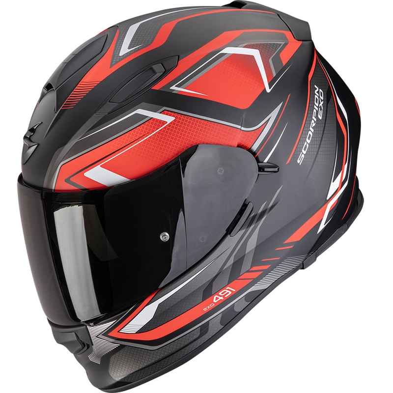 Scorpion EXO-491 Zumo integralna motoristična čelada mat črno-rdeča