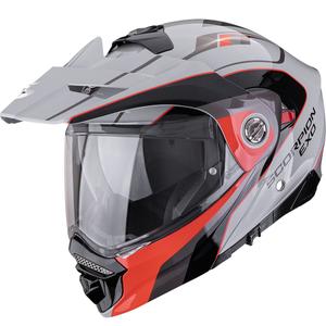 Enduro motoristična čelada Scorpion ADX-2 Kamps sivo-rdeča