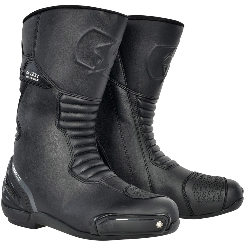 Moto škornji Oxford Code 1.0 D2D črne barve