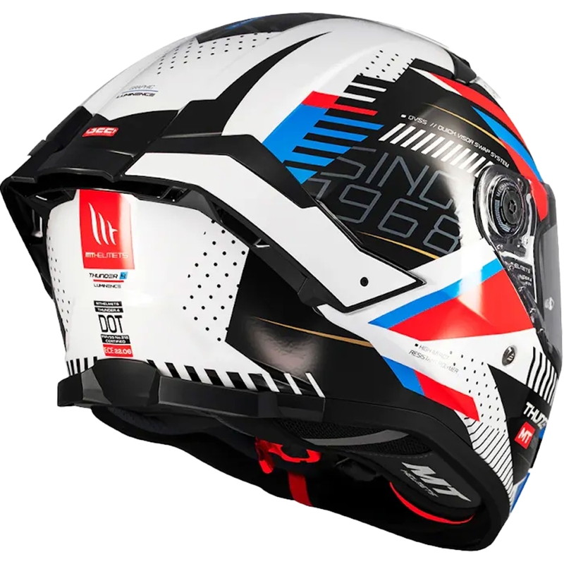 Integralna motoristična čelada MT Thunder 4 SV Luminence blue