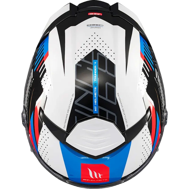 Integralna motoristična čelada MT Thunder 4 SV Luminence blue