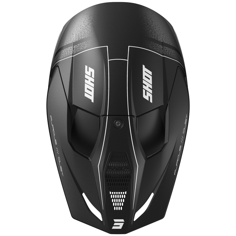Motokros čelada Shot Furious Dust mat črna