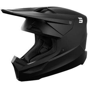 Motokros čelada Shot Furious Solid mat črna
