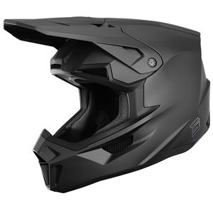 Motokros čelada Shot Lite Solid mat črna