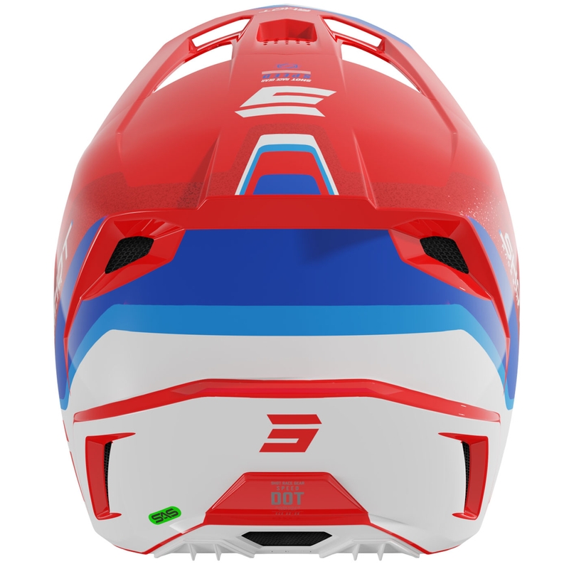 Motokros čelada Shot Speed Atomic Pearl Red