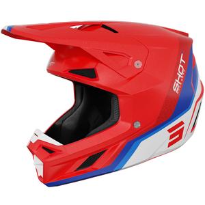 Motokros čelada Shot Speed Atomic Pearl Red