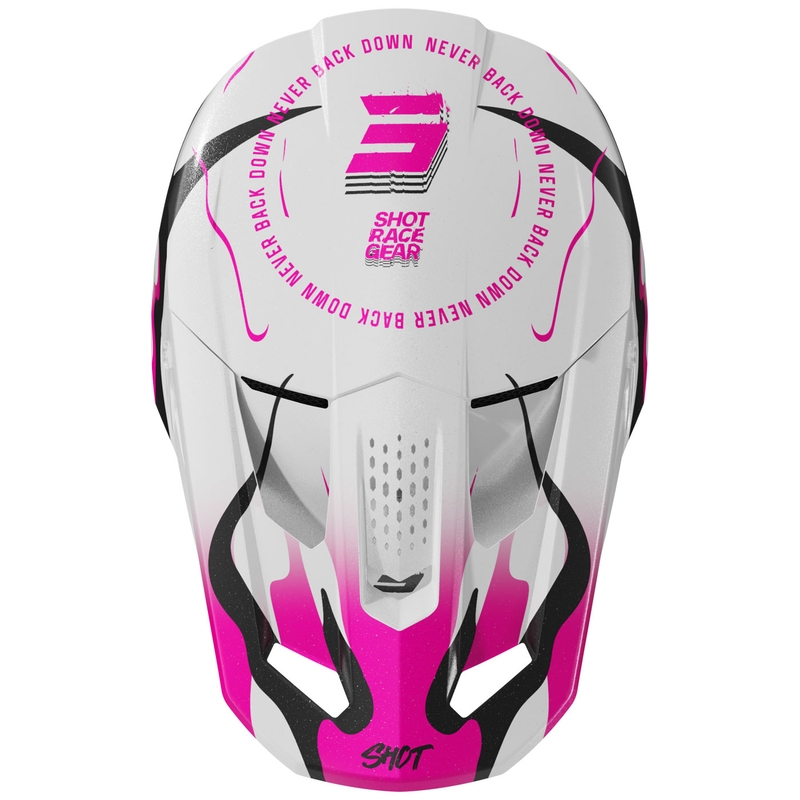 Čelada za motokros Shot Speed Beast biserno roza