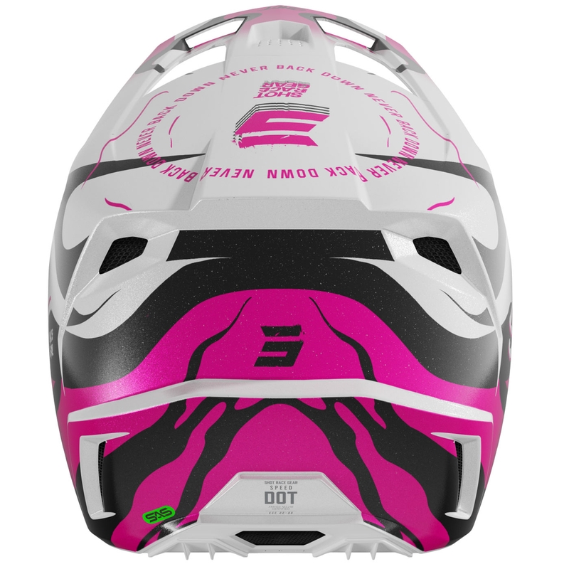 Čelada za motokros Shot Speed Beast biserno roza