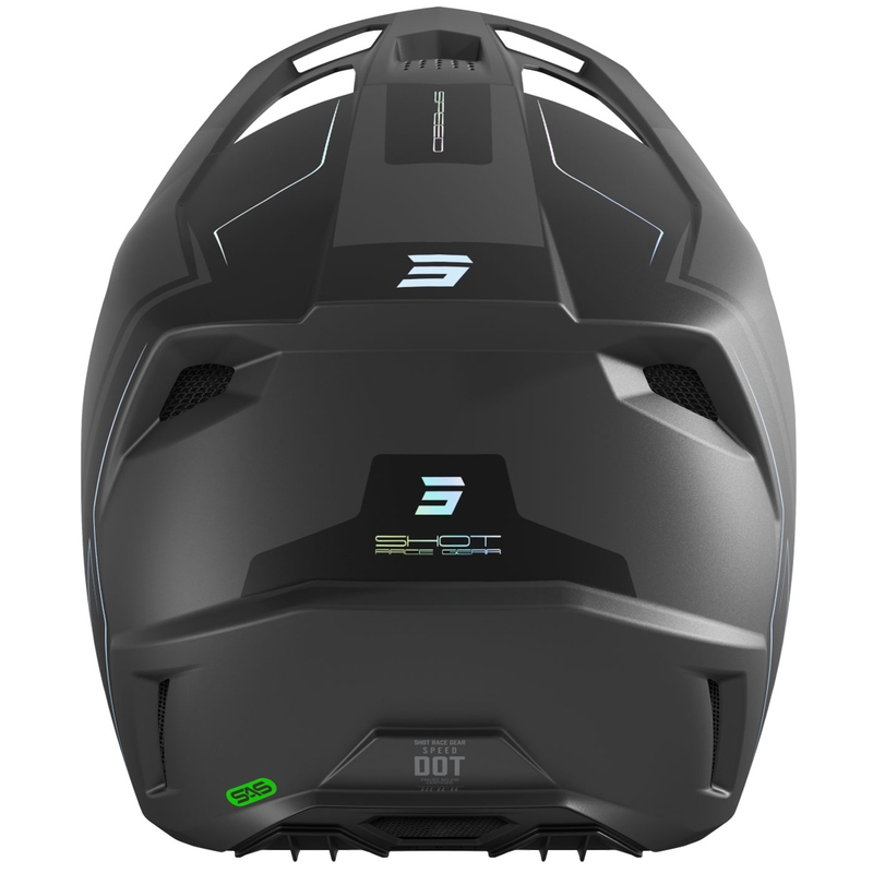 Motokros čelada Shot Speed Fury mat siva