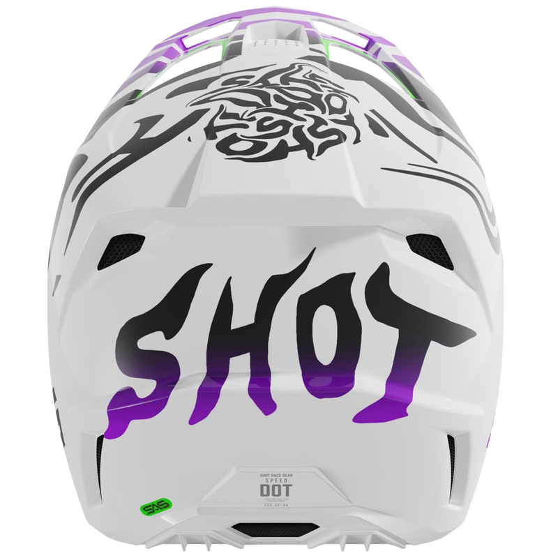 Motokros čelada Shot Speed Ghost sijajno vijolična