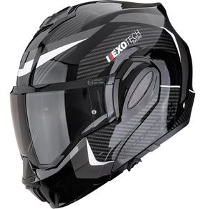 Scorpion EXO-TECH EVO PRO Accuti preklopna motoristična čelada črno-srebrna