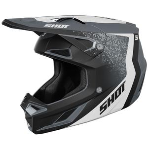 Motokros čelada Shot Speed Hybrid mat siva