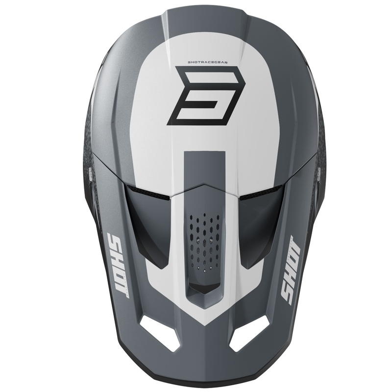 Motokros čelada Shot Speed Hybrid mat siva