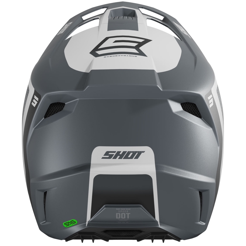 Motokros čelada Shot Speed Hybrid mat siva