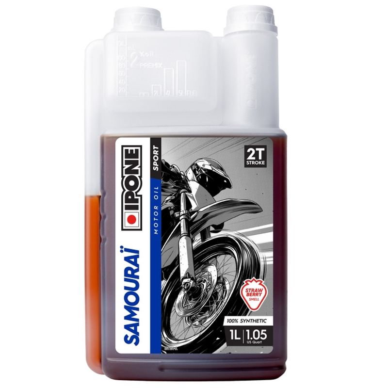 Sintetično motorno olje Ipone Samourai Racing 2T 1 l jagoda