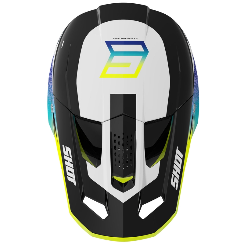 Motokros čelada Shot Speed Hybrid svetleča fluo rumena
