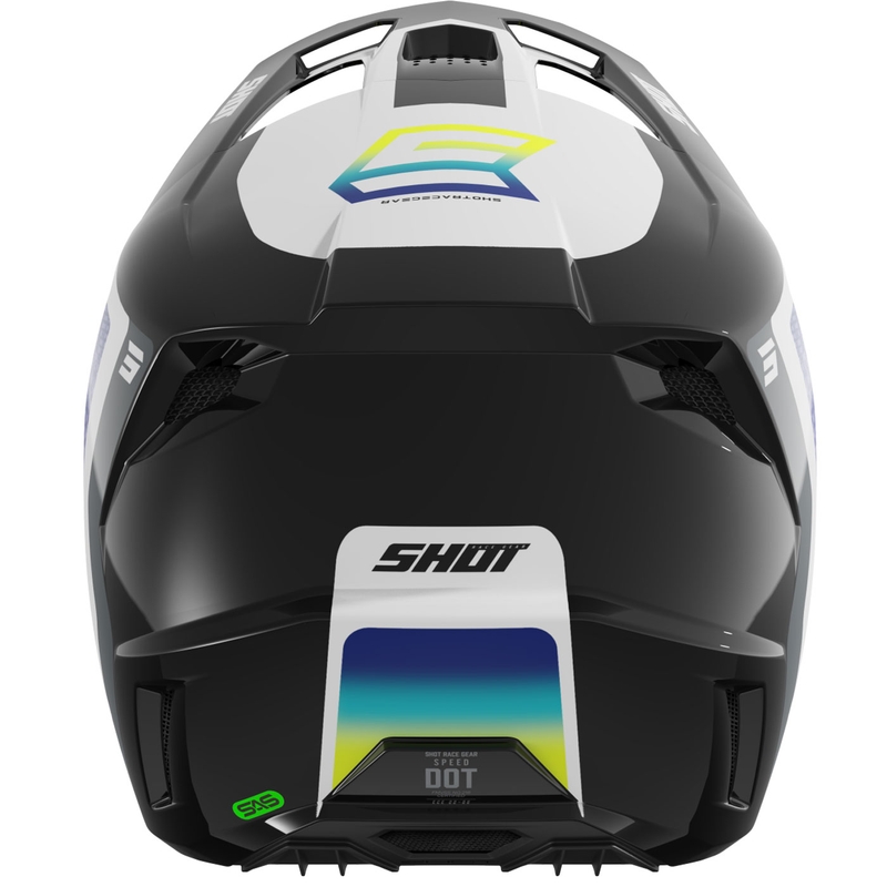 Motokros čelada Shot Speed Hybrid svetleča fluo rumena